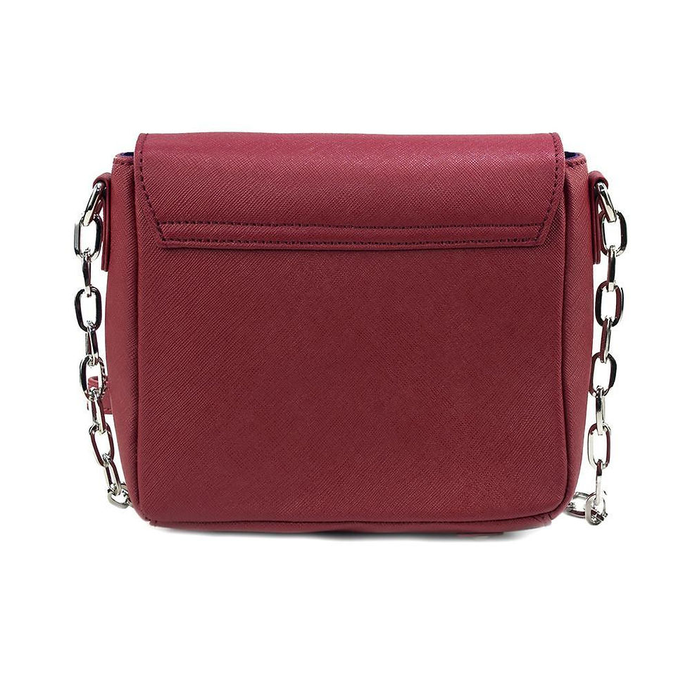 Thumbnail: Tiny Leather Handbag -Cabernet