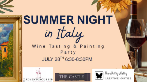 Summer Night in Italy- Painting and Wine Tasting