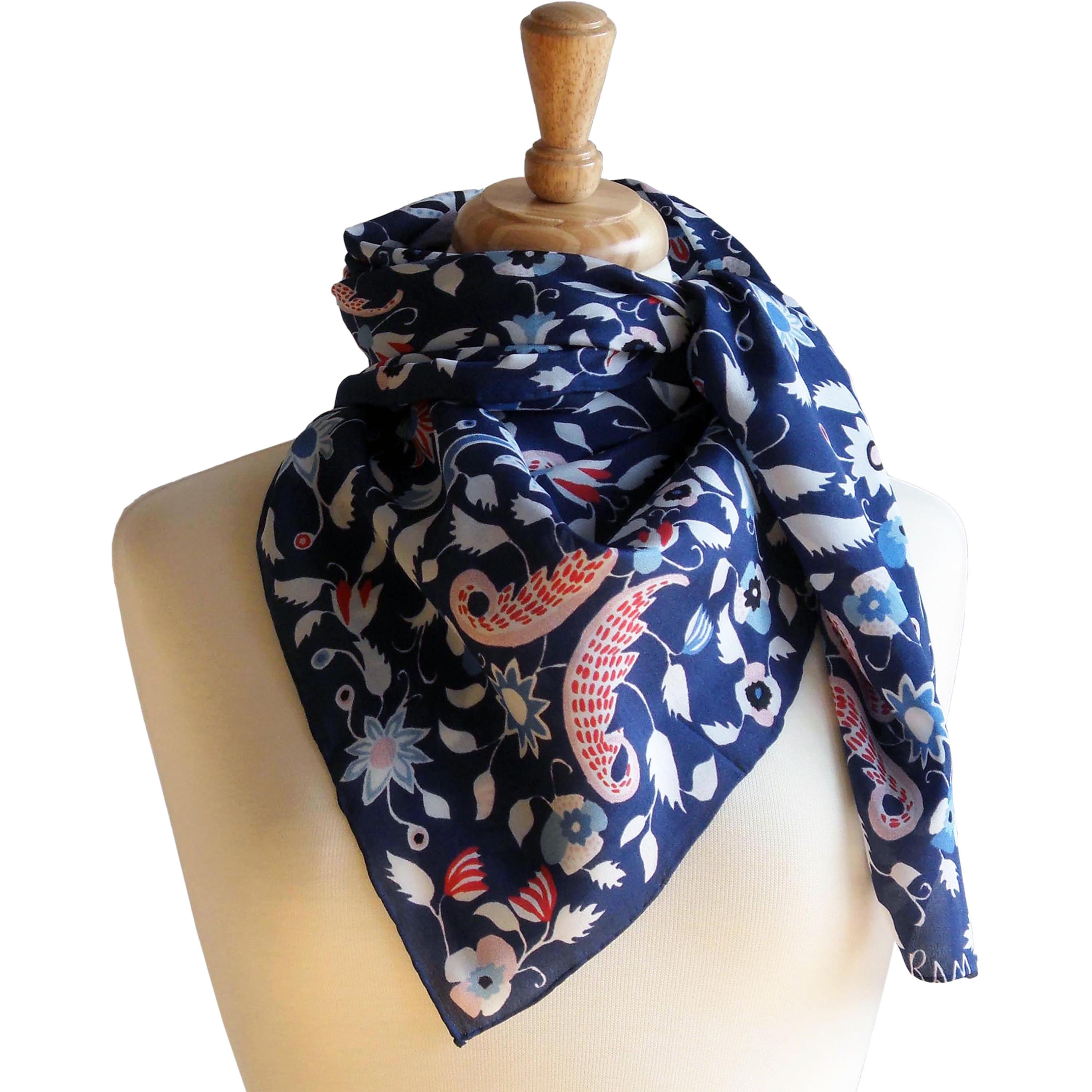 Ayesha Print Silk Scarf