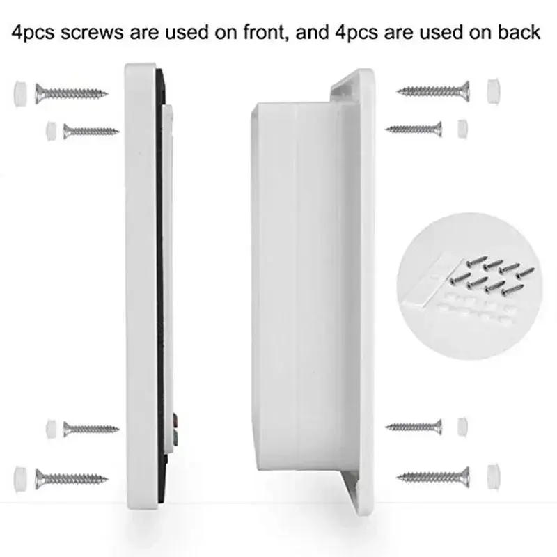 Thumbnail: Dog Cat Flap Door with 4 Way Security Lock Flap Door for Dog Cats Kitten ABS Pla