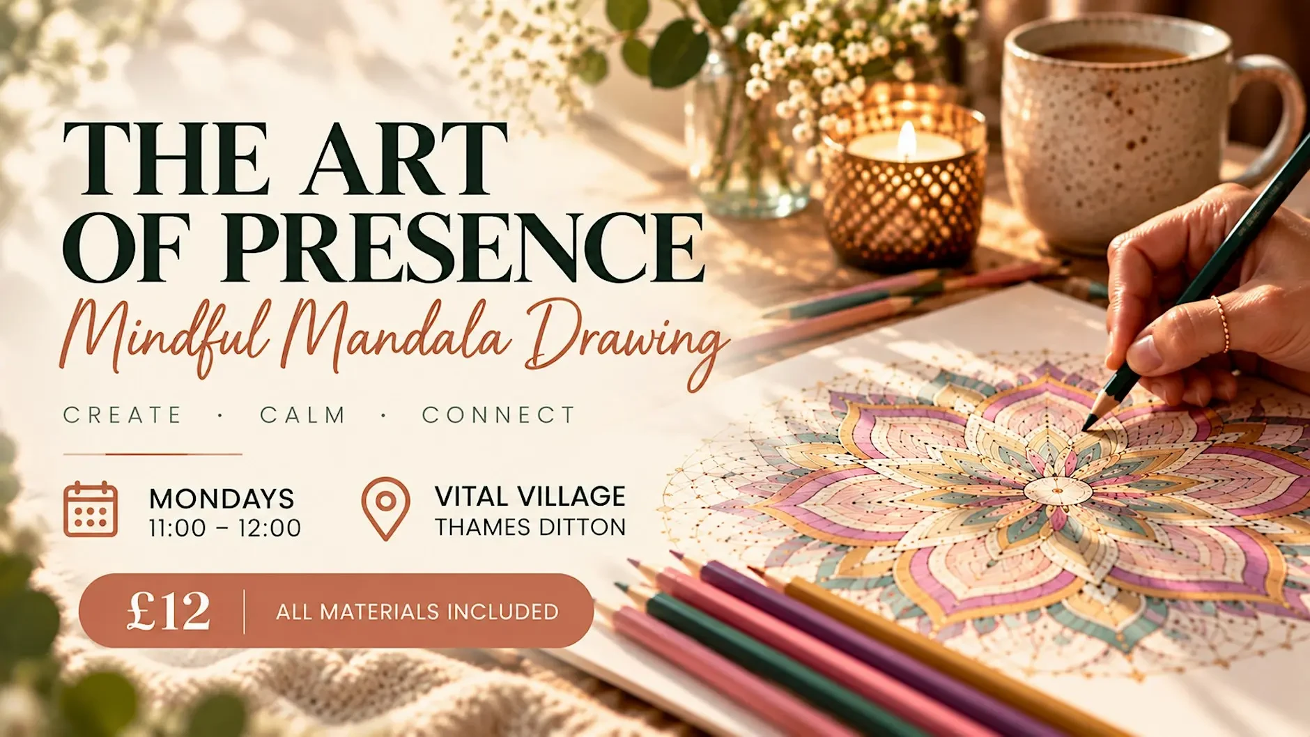 The Art of Presence – Mindful Mandala Drawing