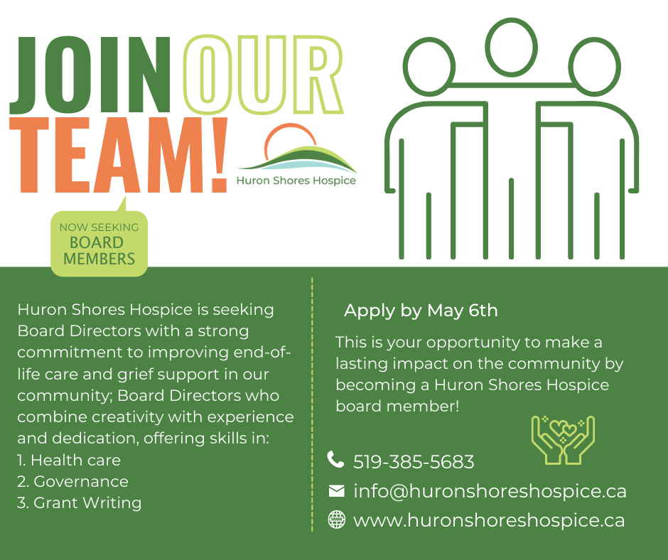 Join Our Team! Become a Board Member.