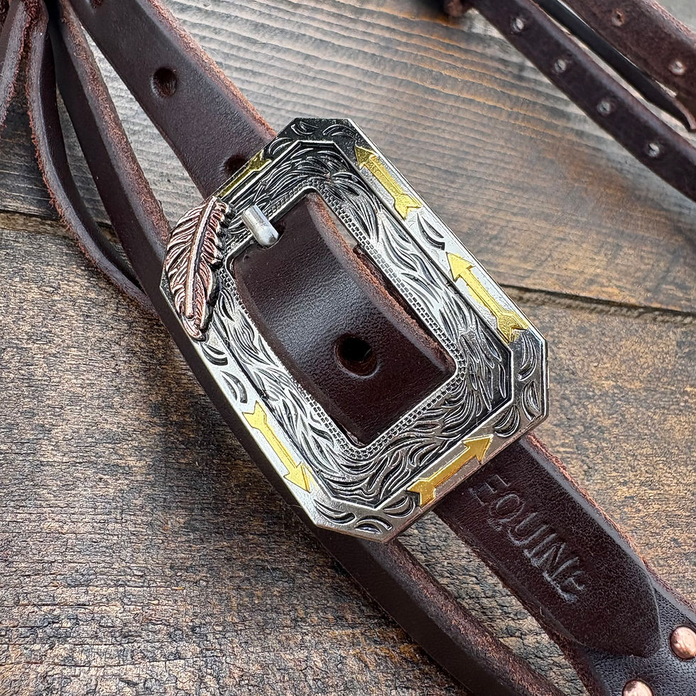 Thumbnail: Arrow Feather Browband Headstall