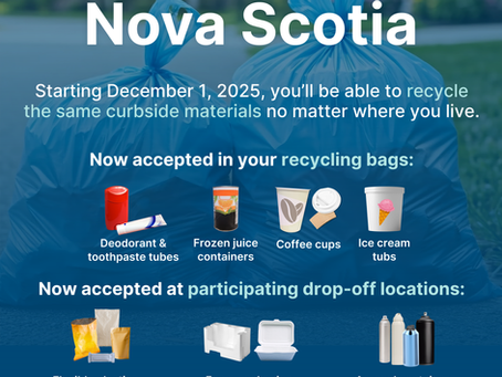Provincial Extended Producer Responsibility regulations bring enhancements to recycling in Nova Scotia