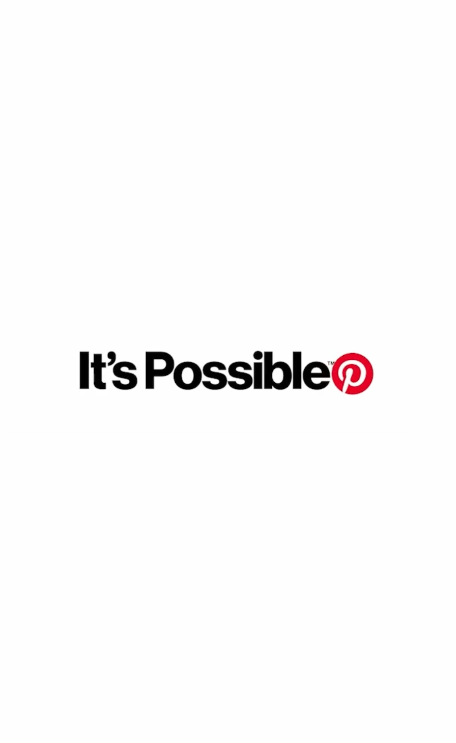 Pinterest brand logo with “It’s Possible” tagline, representing creative inspiration and digital marketing partnerships