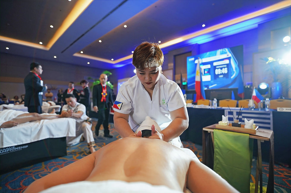 Figure 3. Therapeutic Massage Category, World Massage Championship, Clark, Pampanga, April 10–11, 2026.