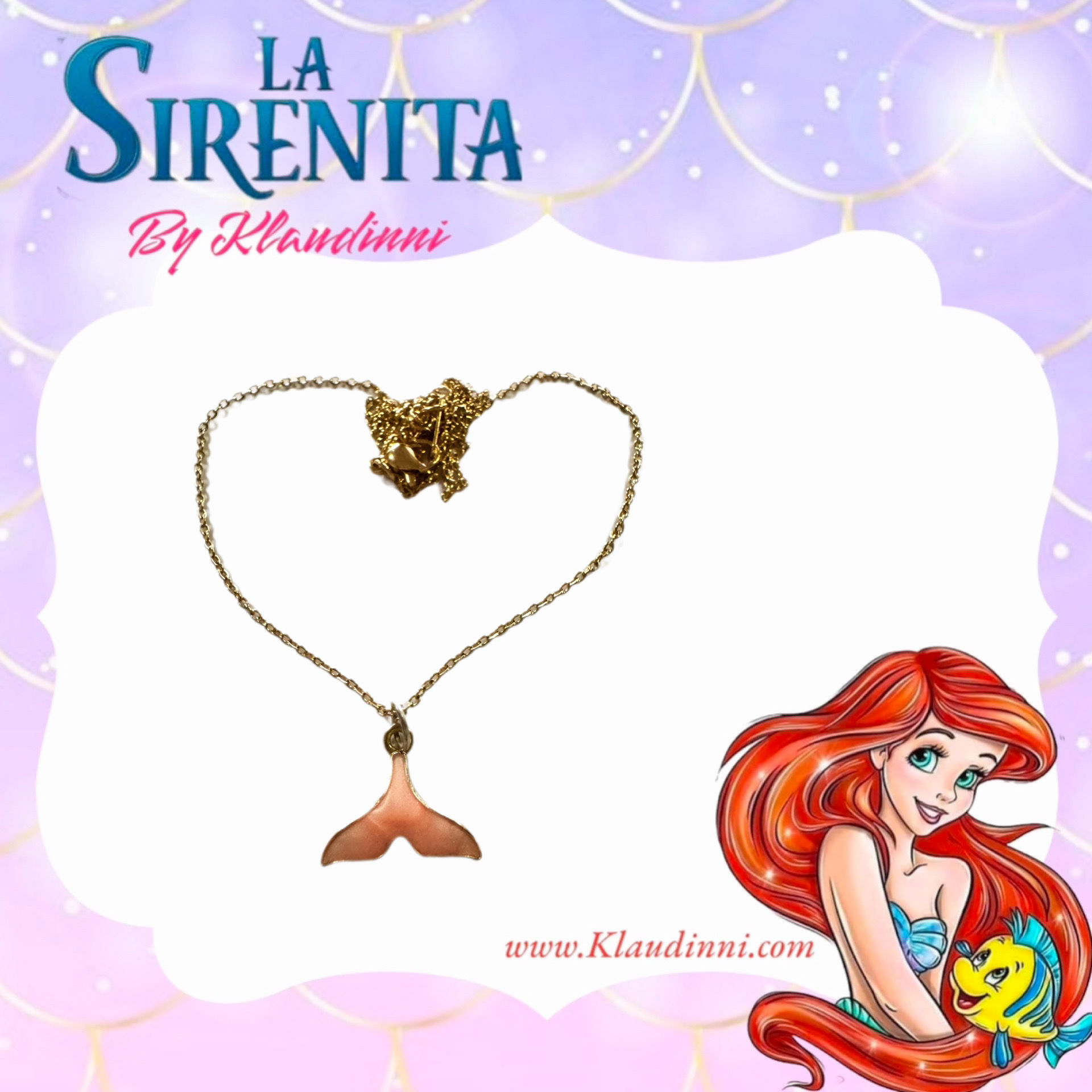 Collar de cola de la sirenita Ariel
