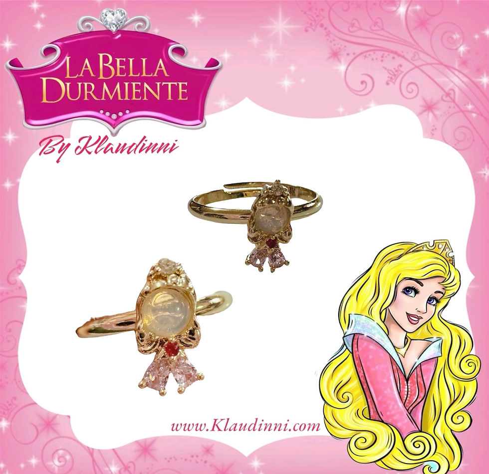 Miniatura: Anillo de princesa de Aurora de la bella durmiente de muñequita