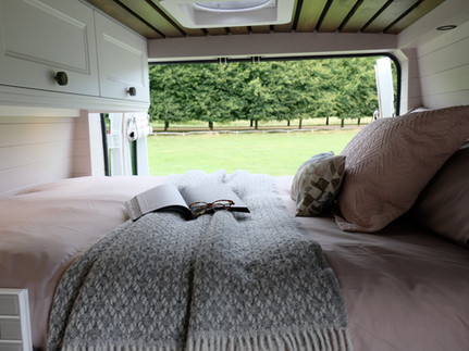 Custom camper conversion bed