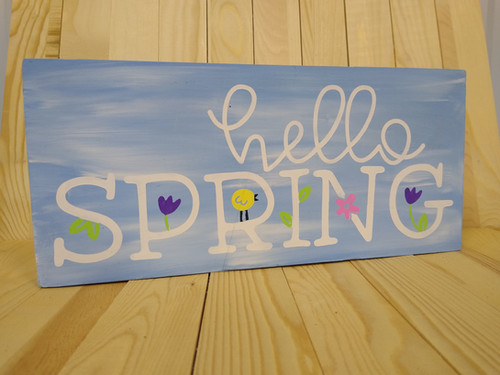Hello Spring Signature Box Hello Spring Sign Project Kit | Shenanigans