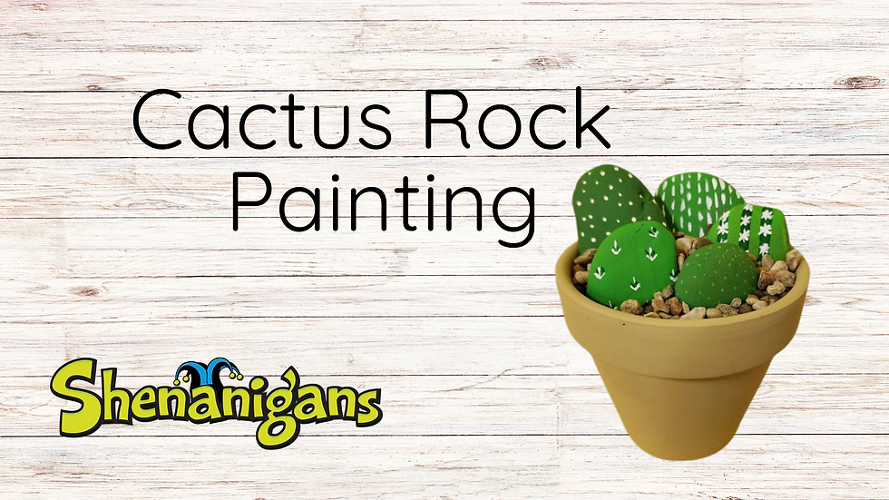 Cactus rock Painting