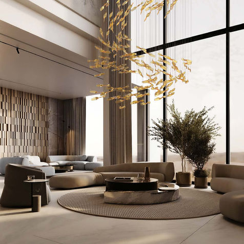 ontemporary chandelier with multiple glass orbs, creating a dazzling centerpiece.