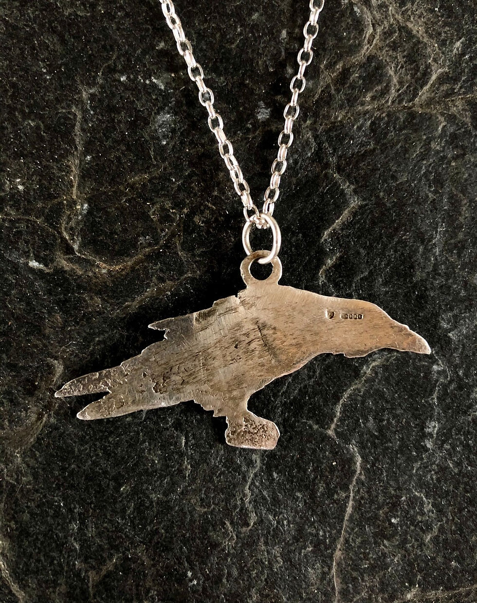Thumbnail: Raven Pendant in Silver