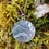 Thumbnail: Hare Moon and Mountain Pendant/Necklace in Pewter