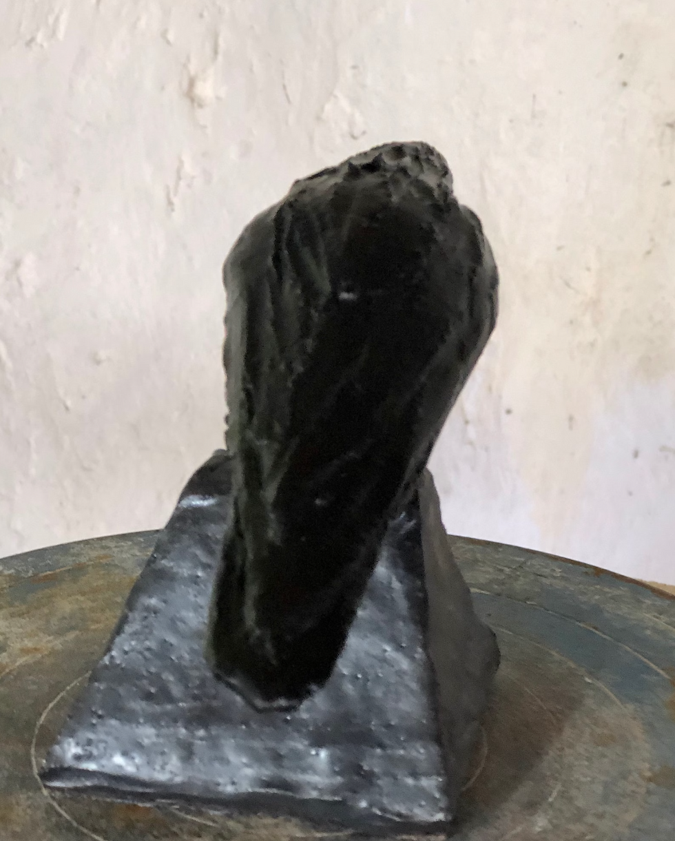 Thumbnail: Raven Sculpture in Ceramic by Paul Szeiler