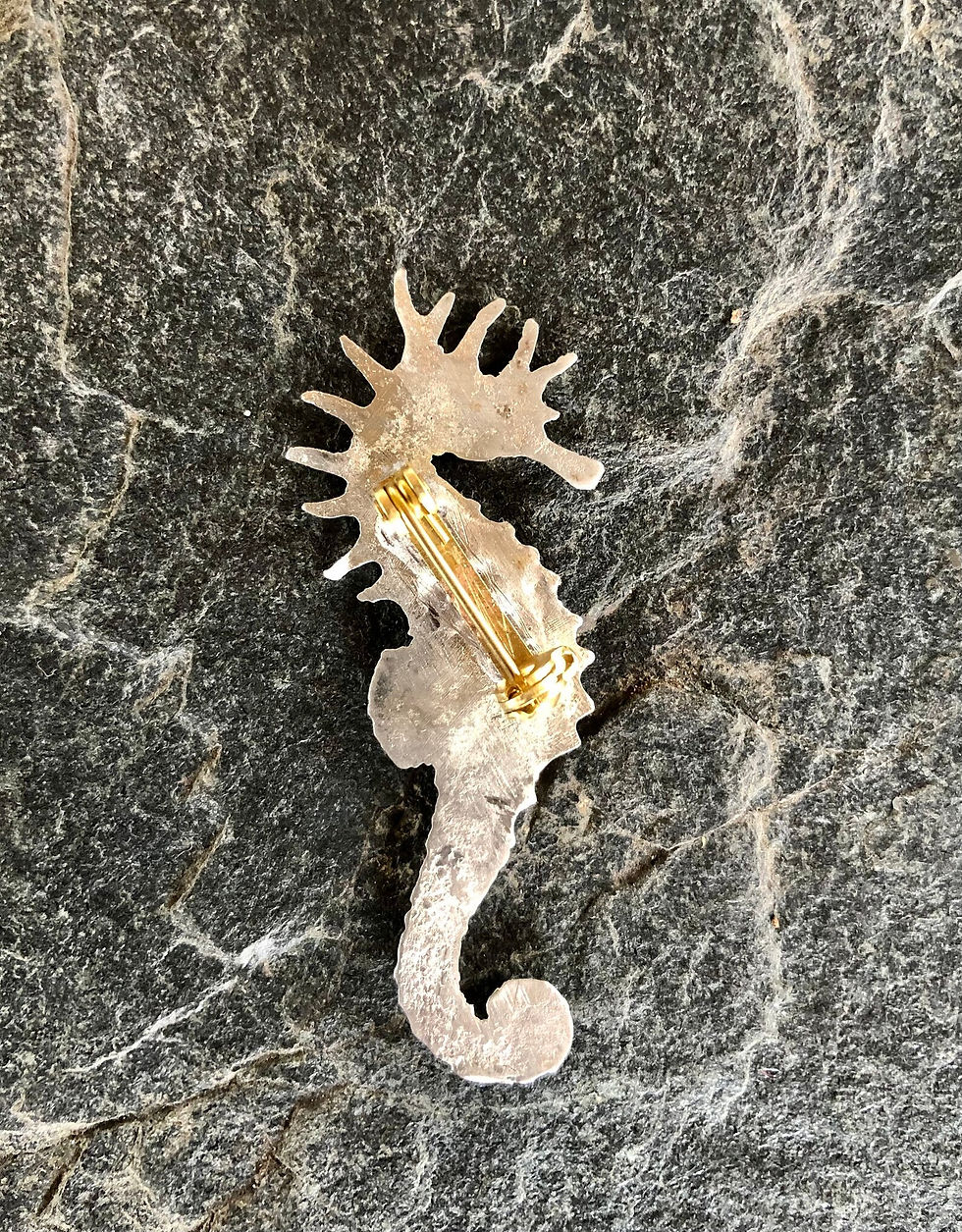 Thumbnail: Seahorse Brooch in Pewter