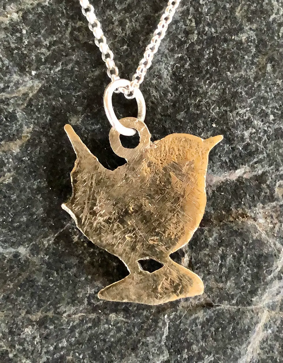 Thumbnail: Wren Pendant/Necklace in Bronze