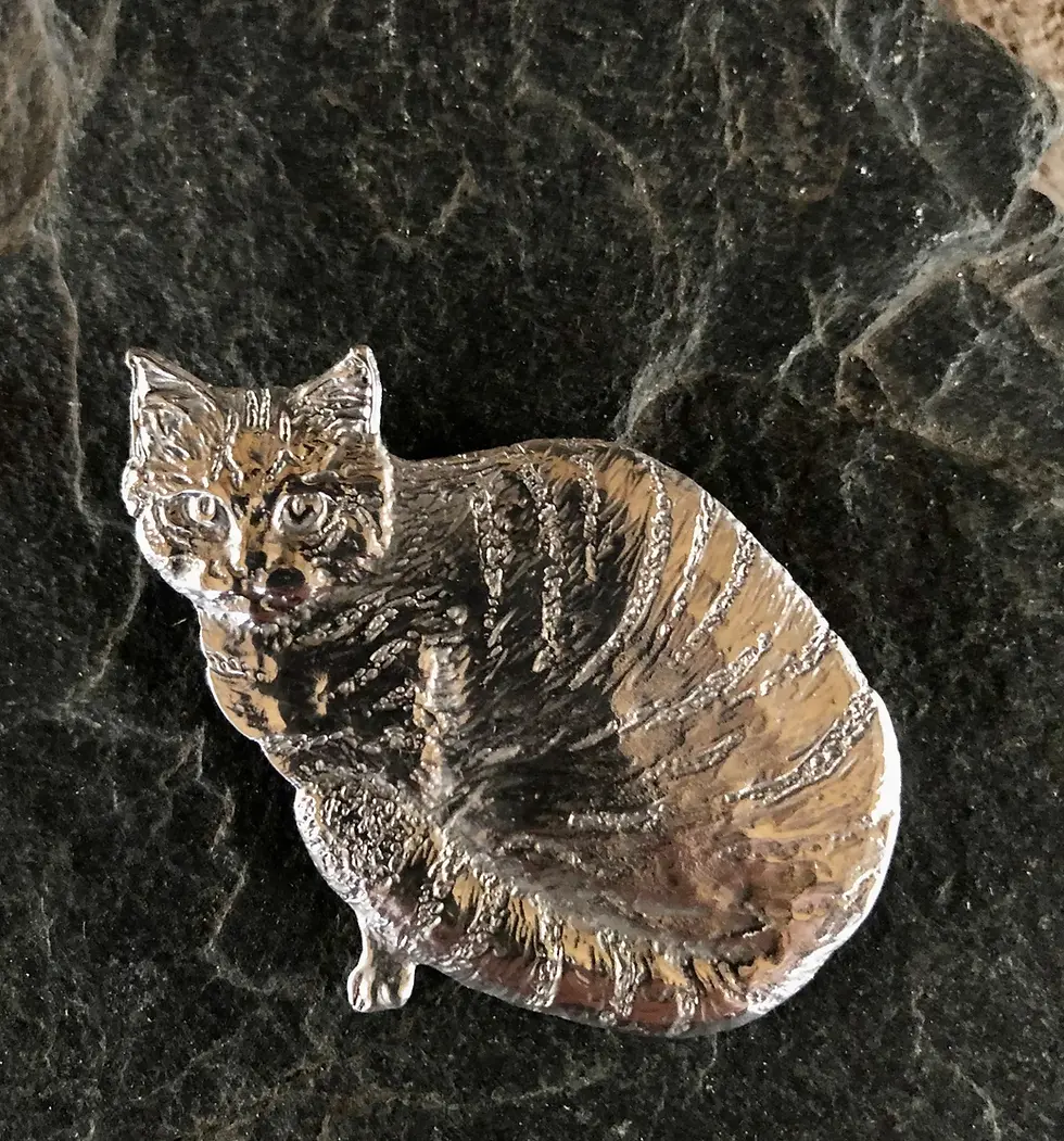 Thumbnail: Scottish Wildcat Brooch in Pewter