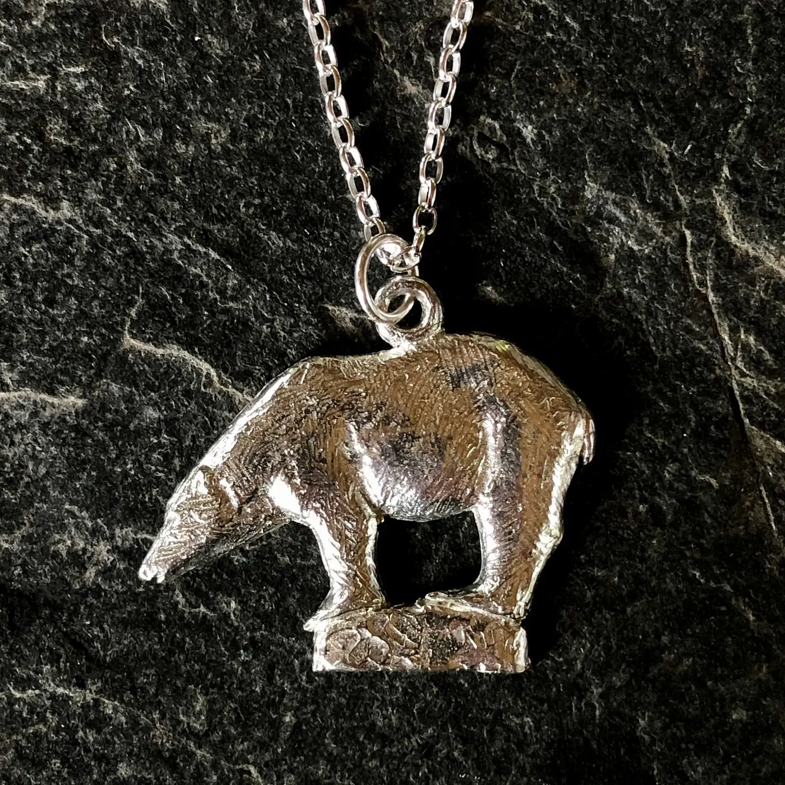 Polar Bear Pendant/Necklace in Pewter
