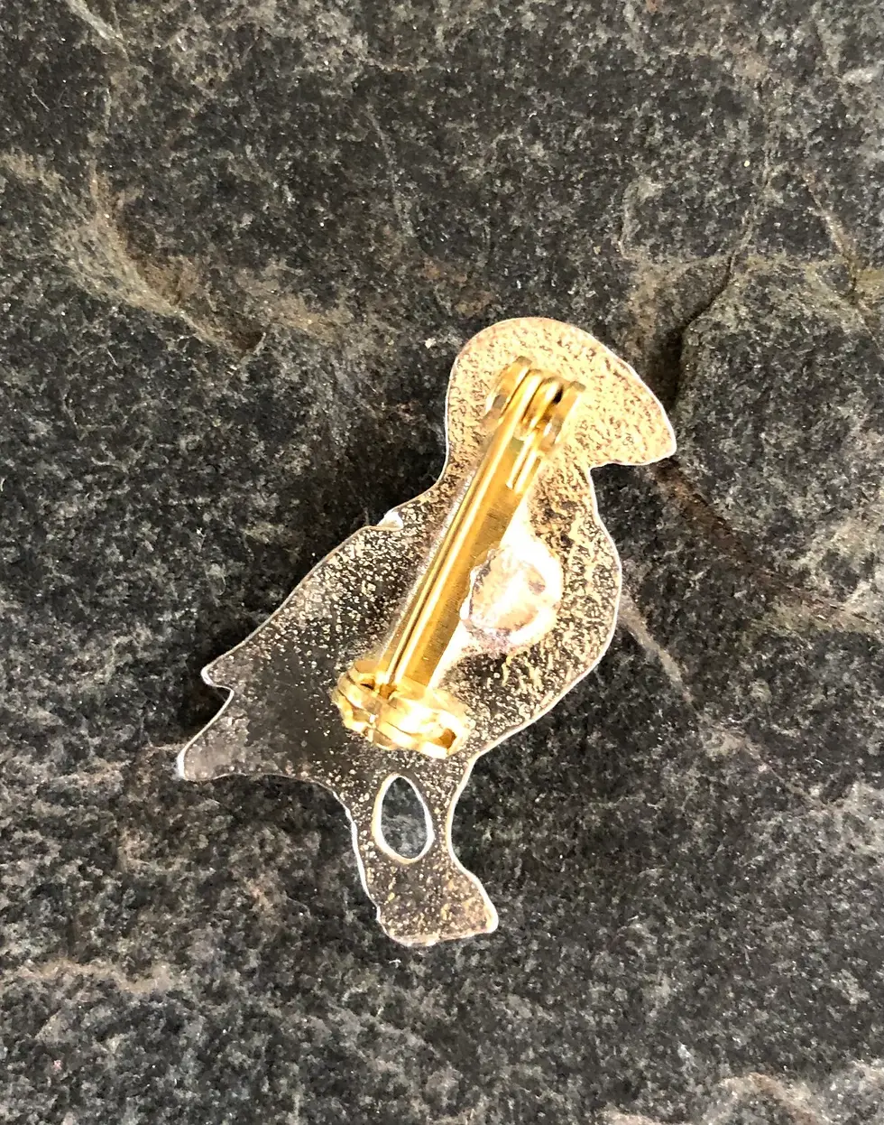 Thumbnail: Puffin Brooch in Pewter