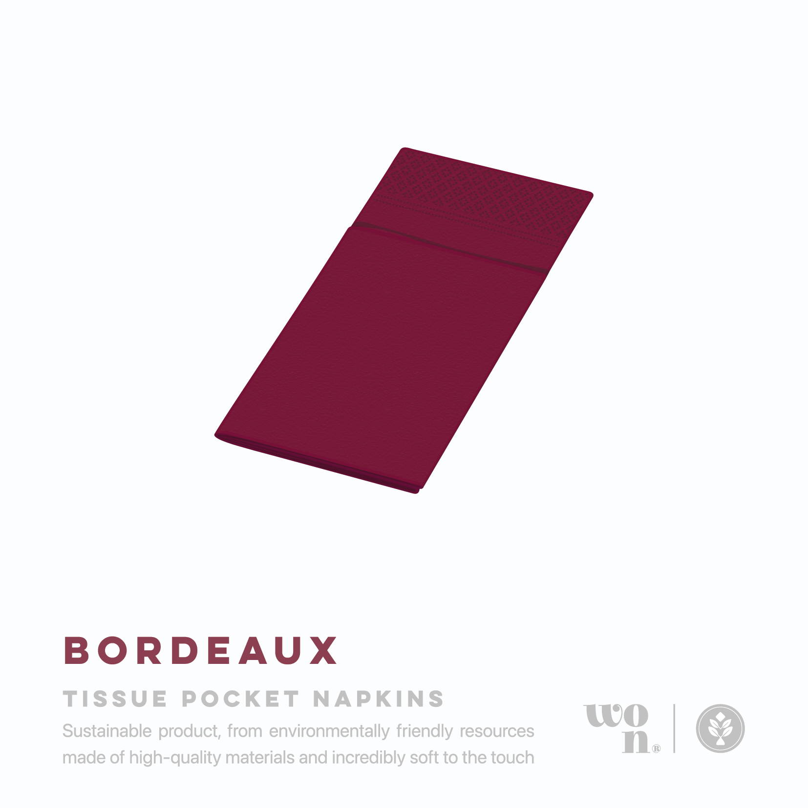 WON® Φάκελος Πολυτελείας 33 x 40 cm Μπορντό 2Φ, 1.500 τμχ/κιβ