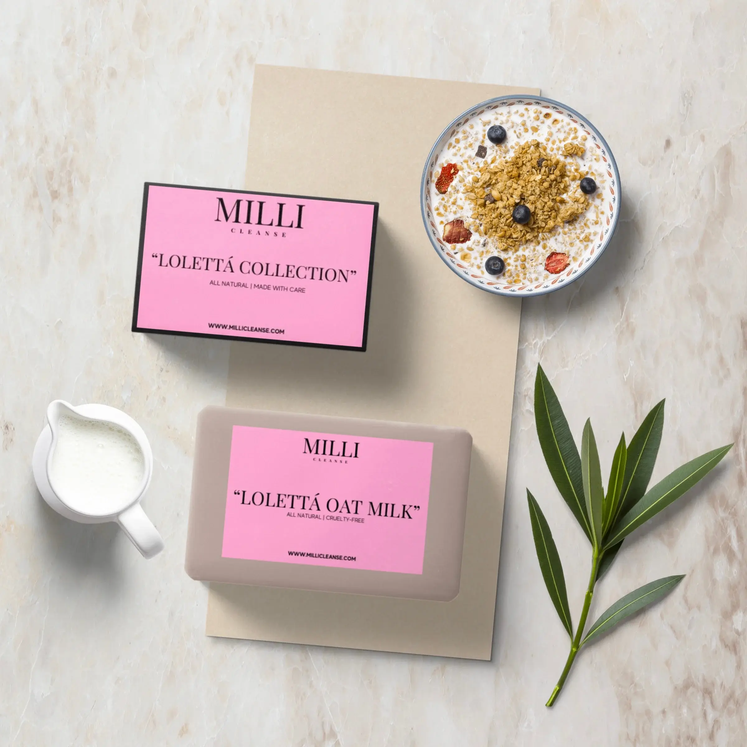 Lolettá Oat Milk soap bar for sensitive, dry, and eczema-prone skin