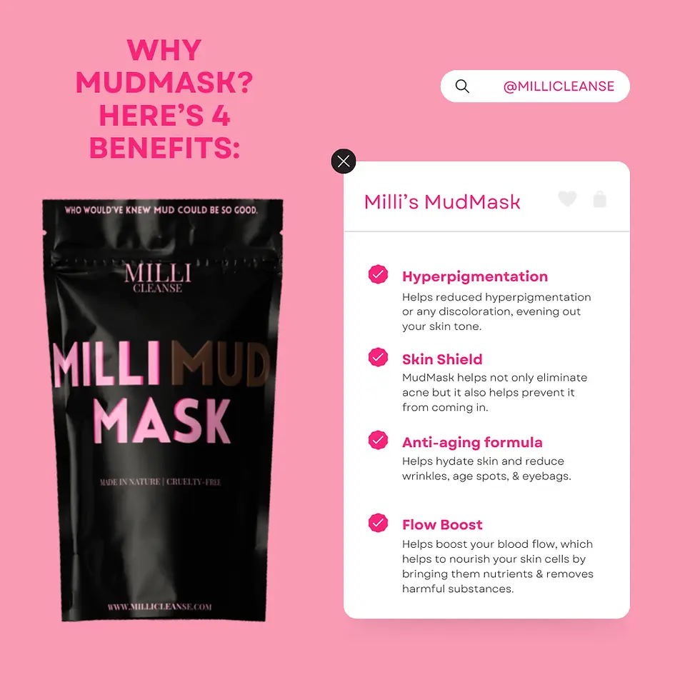 Gentle mud mask brightens skin and supports healthy complexion