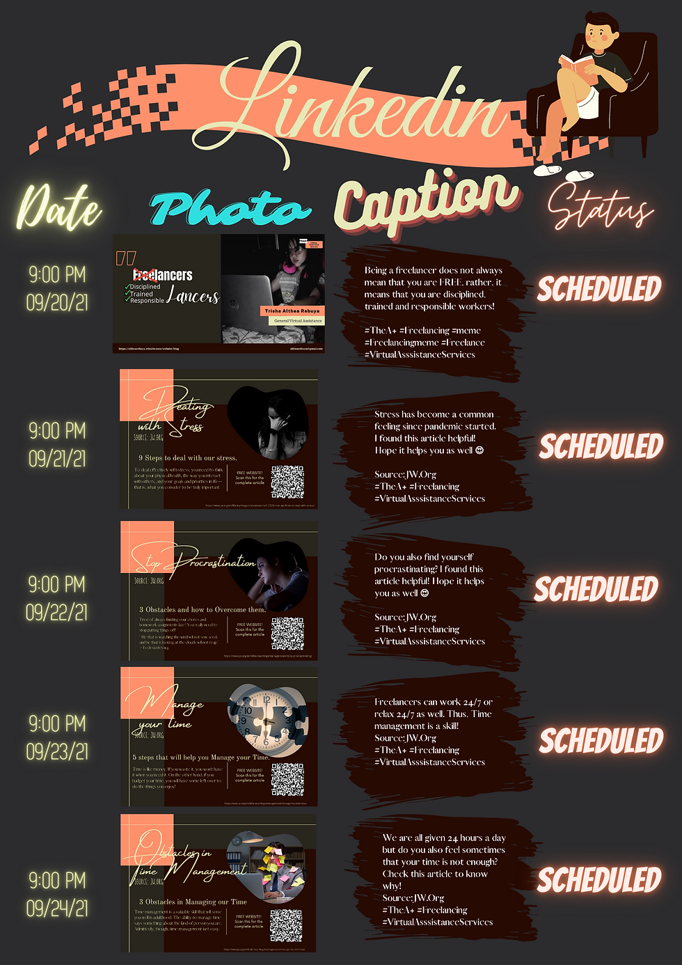 Trisha Althea Rebuya - SMM Content Plan Page 5