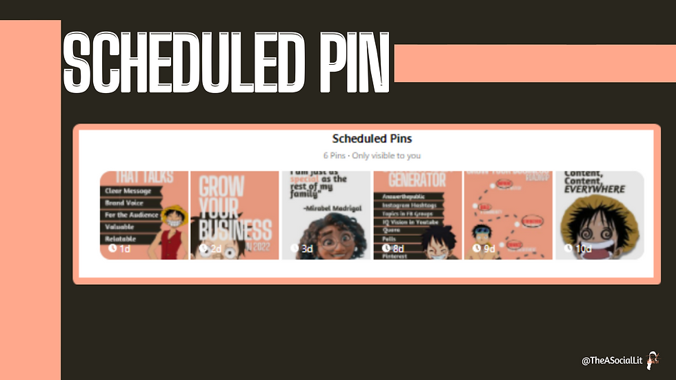 Pinterest Scheduled Pin