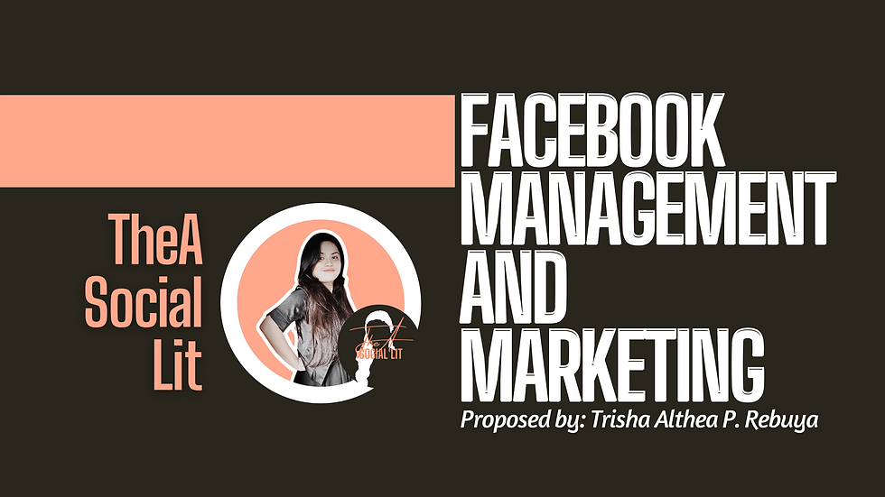 Facebook Management and Marketing Portfolio