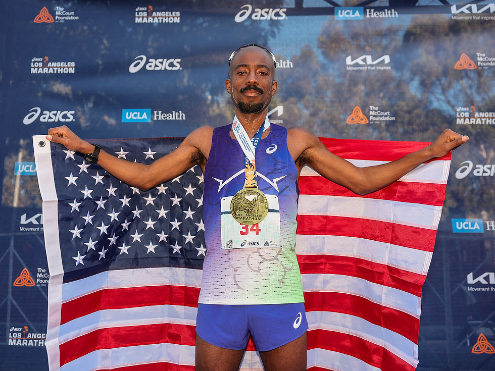 Nathan Martin at the 2026 Los Angeles Marathon