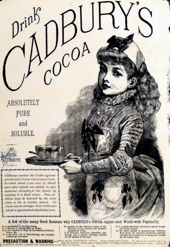 Slave trade transatlantic; colonial products; history slavery; cadbury's cocoa advertisement 1885