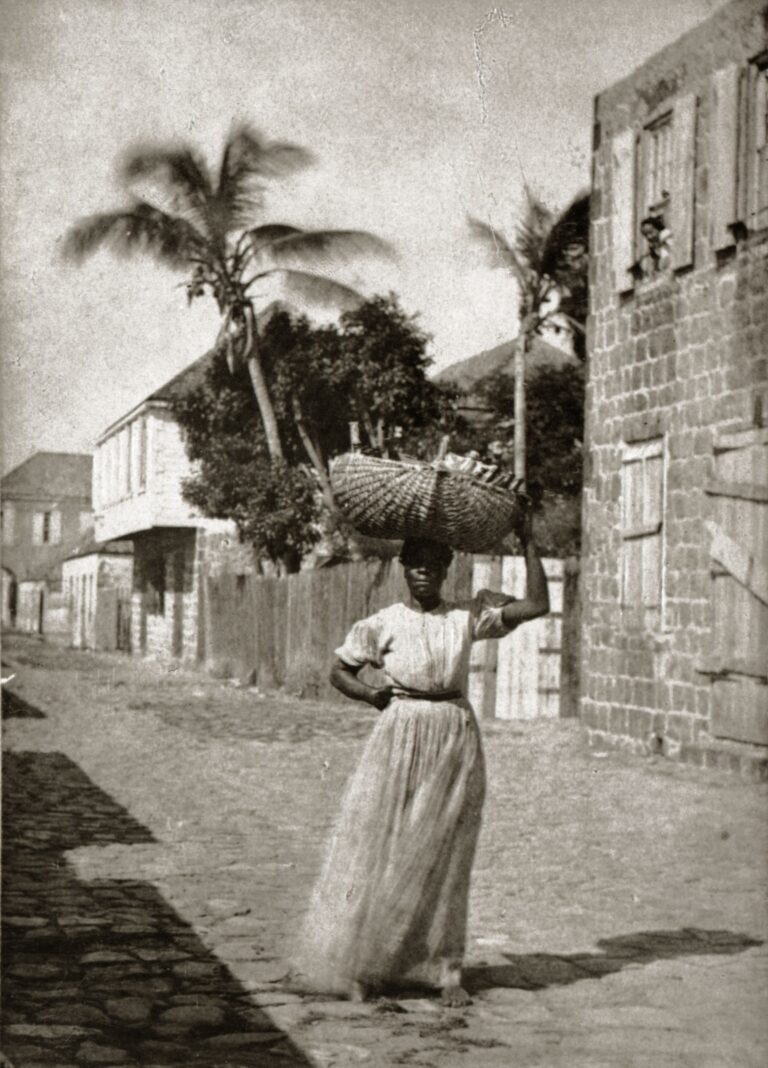 Woman, Gustavia, Transatlantic trade