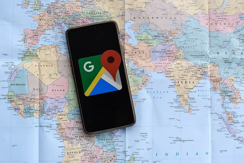 Google Maps local business results on phone