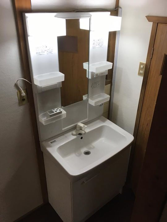 洗面台取り換え
