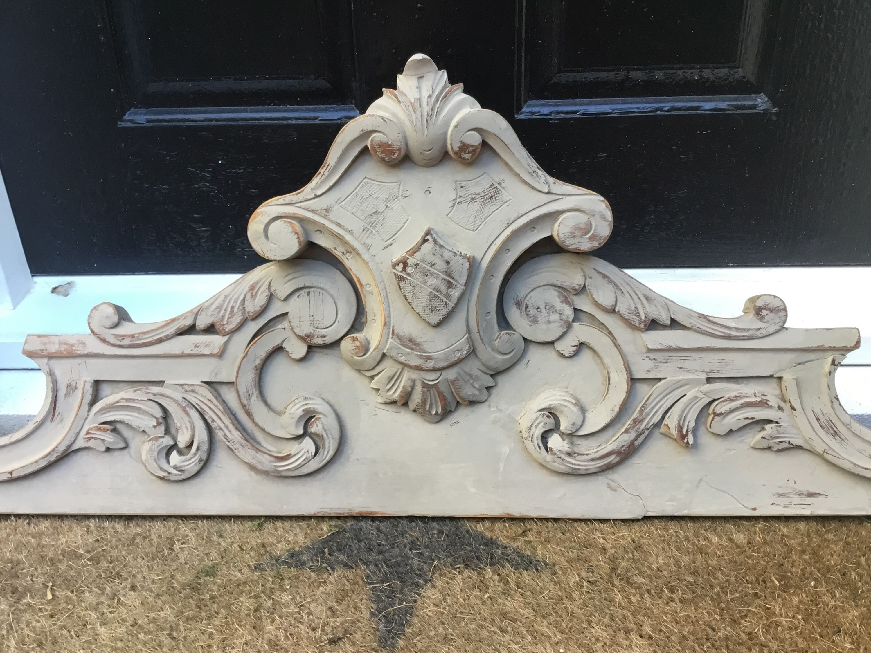 Painted and Carved FrontonSOLD