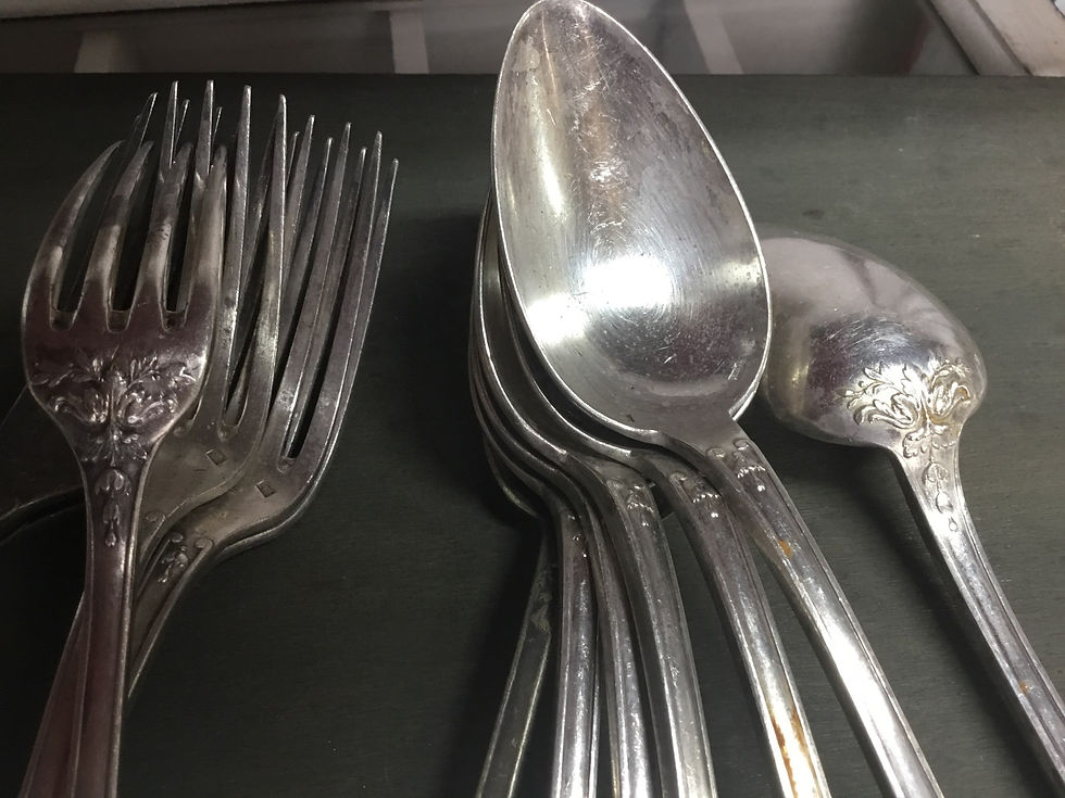 Thumbnail: Heavy Silver Cutlery