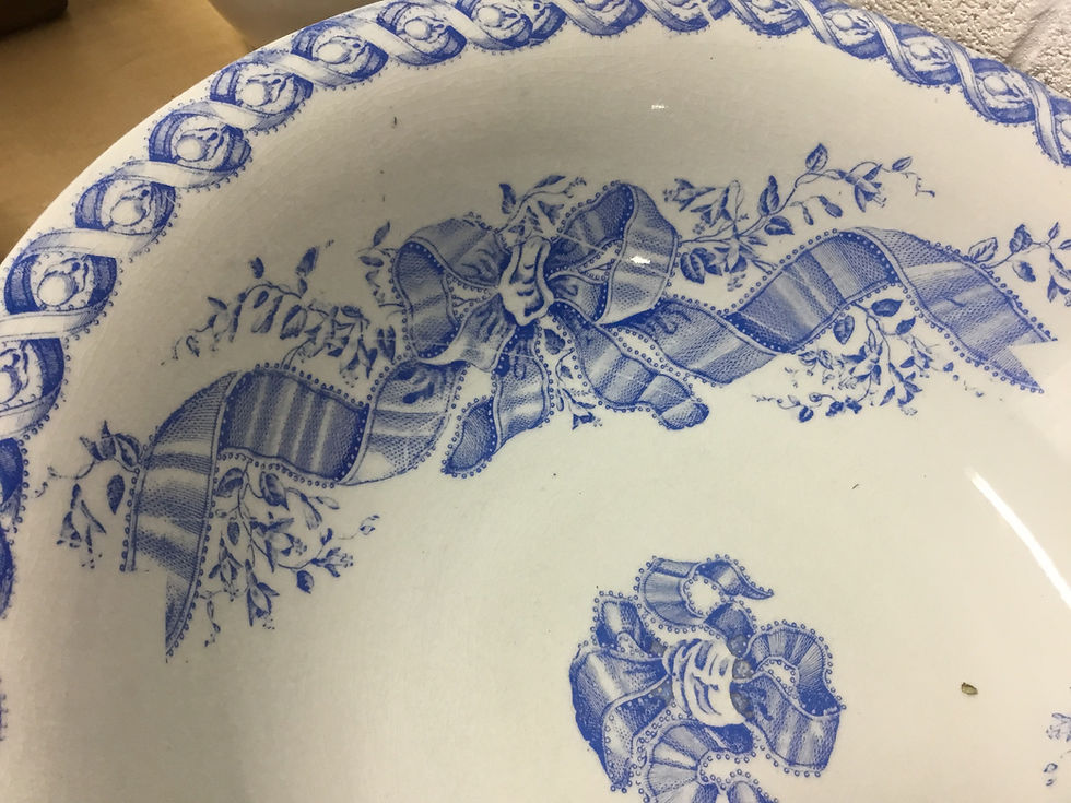 Thumbnail: French Porcelain Wash Bowl Set