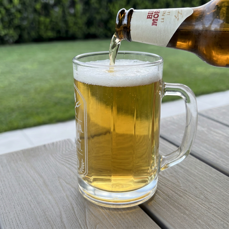 Miniatura: Boccale per la birra "Griglia. Birra. Ripeti."