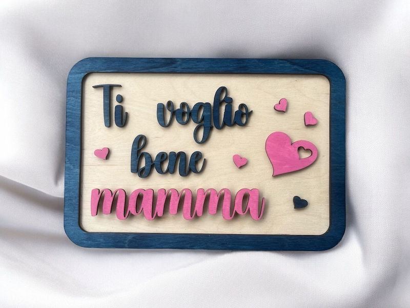 Quadretto "Ti voglio bene mamma"