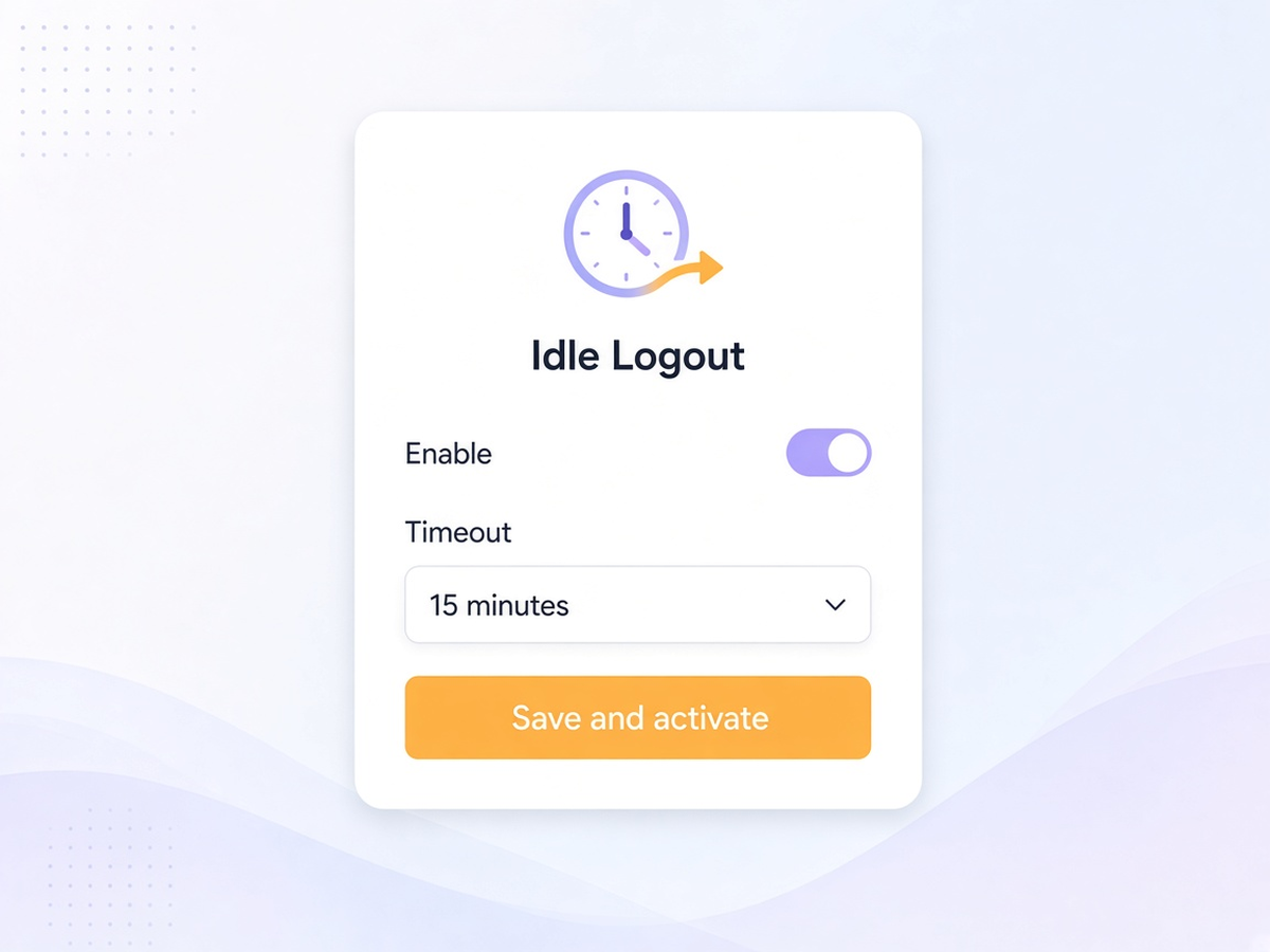 Idle Logout screenshot 5