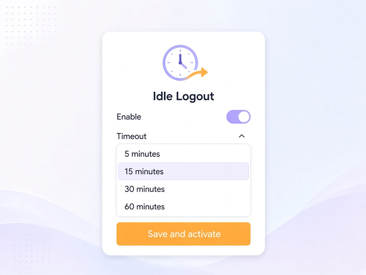 Idle Logout screenshot 4