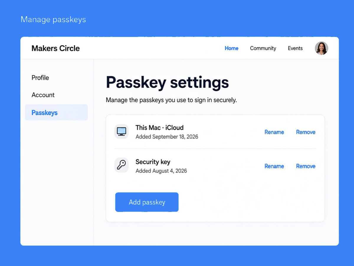 Passkey Login screenshot 4