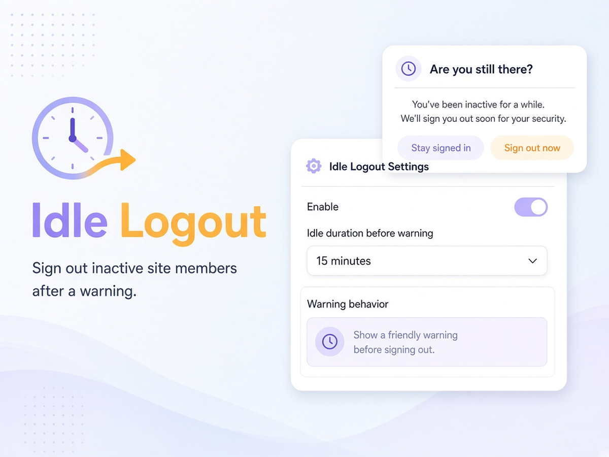 Idle Logout screenshot 1