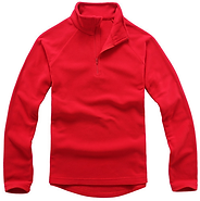 拉鏈衛衣,立領拉鏈衛衣_紅色