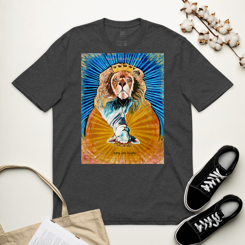 Lion and the Lamb recycled t-shirt