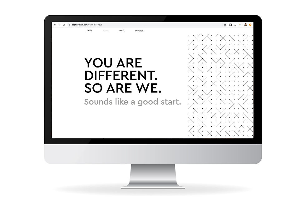 Cache Atelier architectural studio website development by Epic Sofia