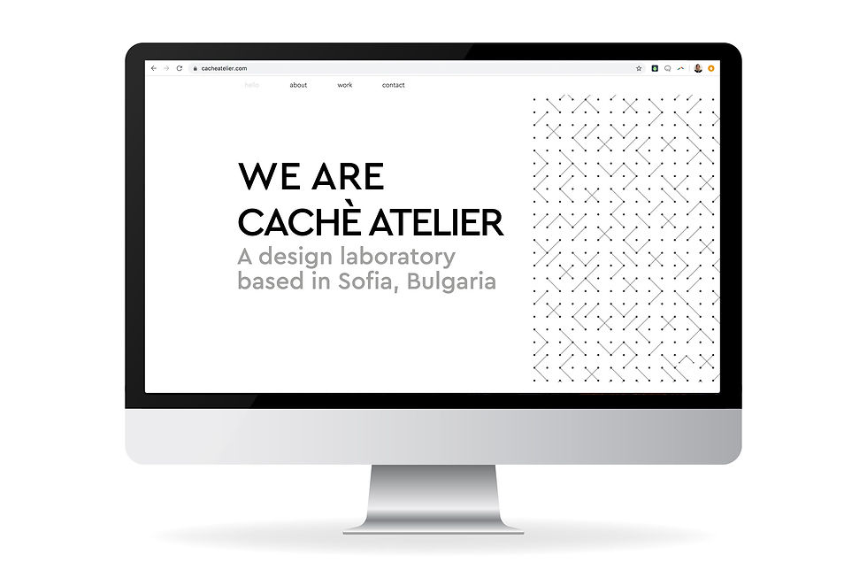 Cache Atelier architectural studio website development by Epic Sofia
