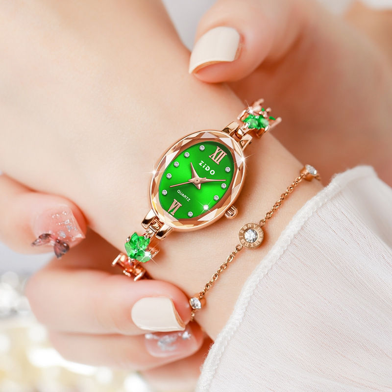 Thumbnail: UTHAI V22 Women's Watches Light Luxury Diamond Inlaid Female