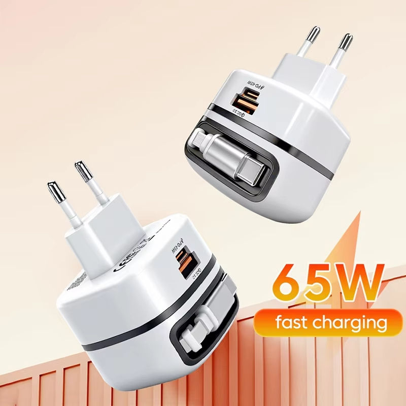 65W USB Type C Phone Charger Portable Mini